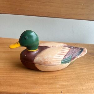 Avon hand crafted mallard duck dish